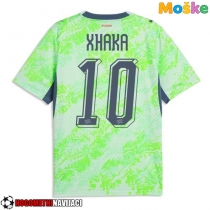 Moške Nogometnih dresov Švica Granit Xhaka #10 Gostujoči SP 2026 Kratki rokavi